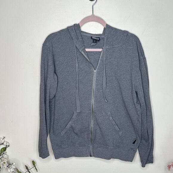 PATAGONIA Organic Cotton French Terry Full Zip Hoodie Heather Gray {XX32} - Picture 2 of 6